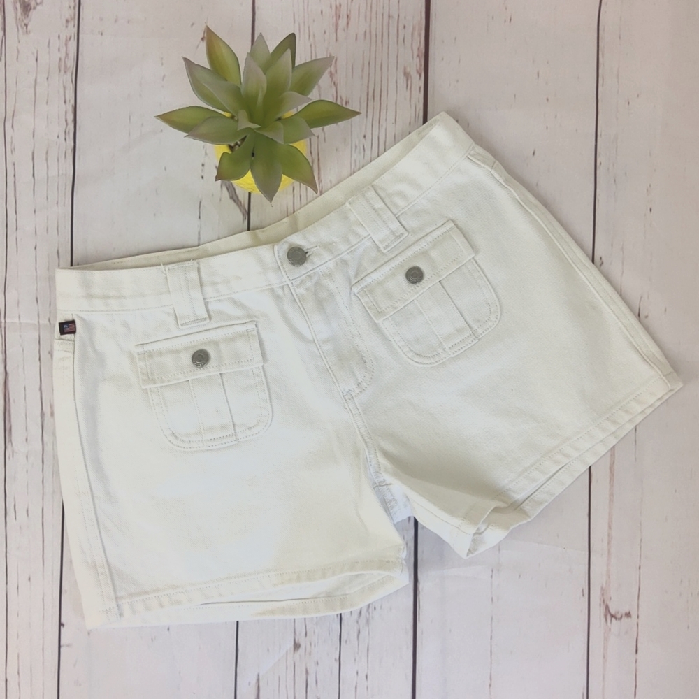 Polo Jeans Company Ralph Lauren White Jean Shorts Size 6